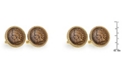 American Coin Treasures 1859 First-Year-Of-Issue Indian Head Penny Rope Bezel Coin Cuff Links